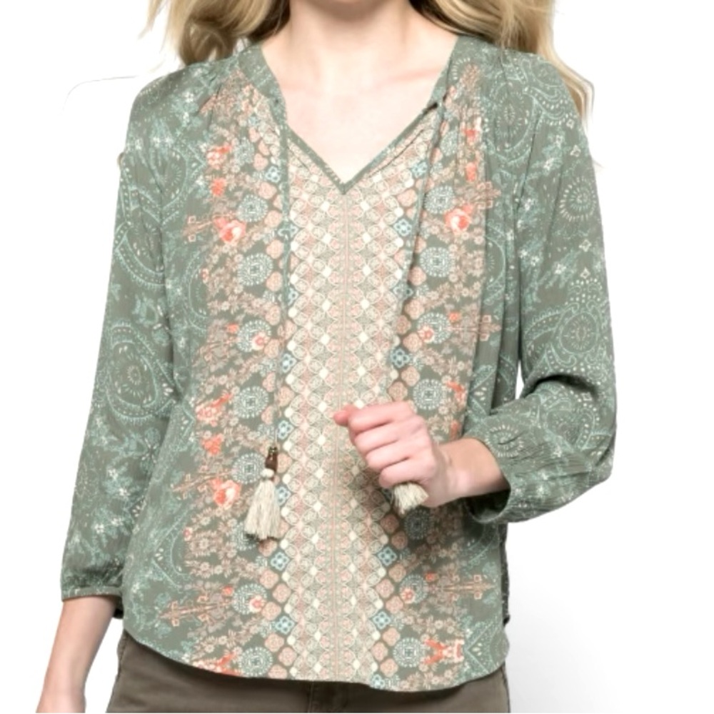 Mason & Belle green blouse